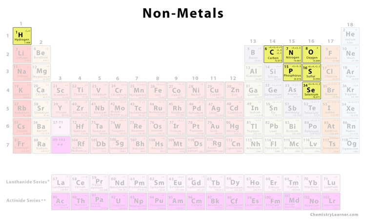 Nonmetals Chemistry Learner