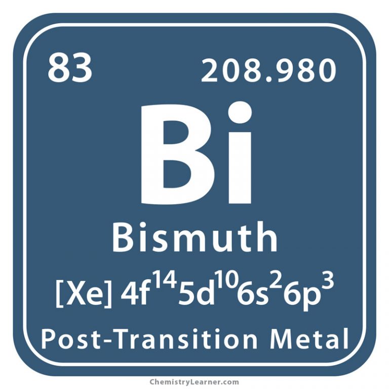 Bismuth Facts Symbol Discovery Properties Uses 1689