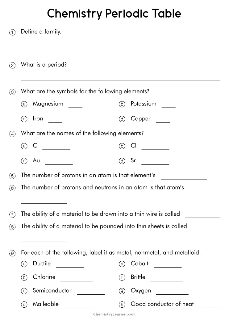 Solved Name Periodic Trends Worksheet the periodic table and