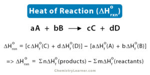 Heat (Enthalpy) of Reaction: Definition, Examples, & Formula